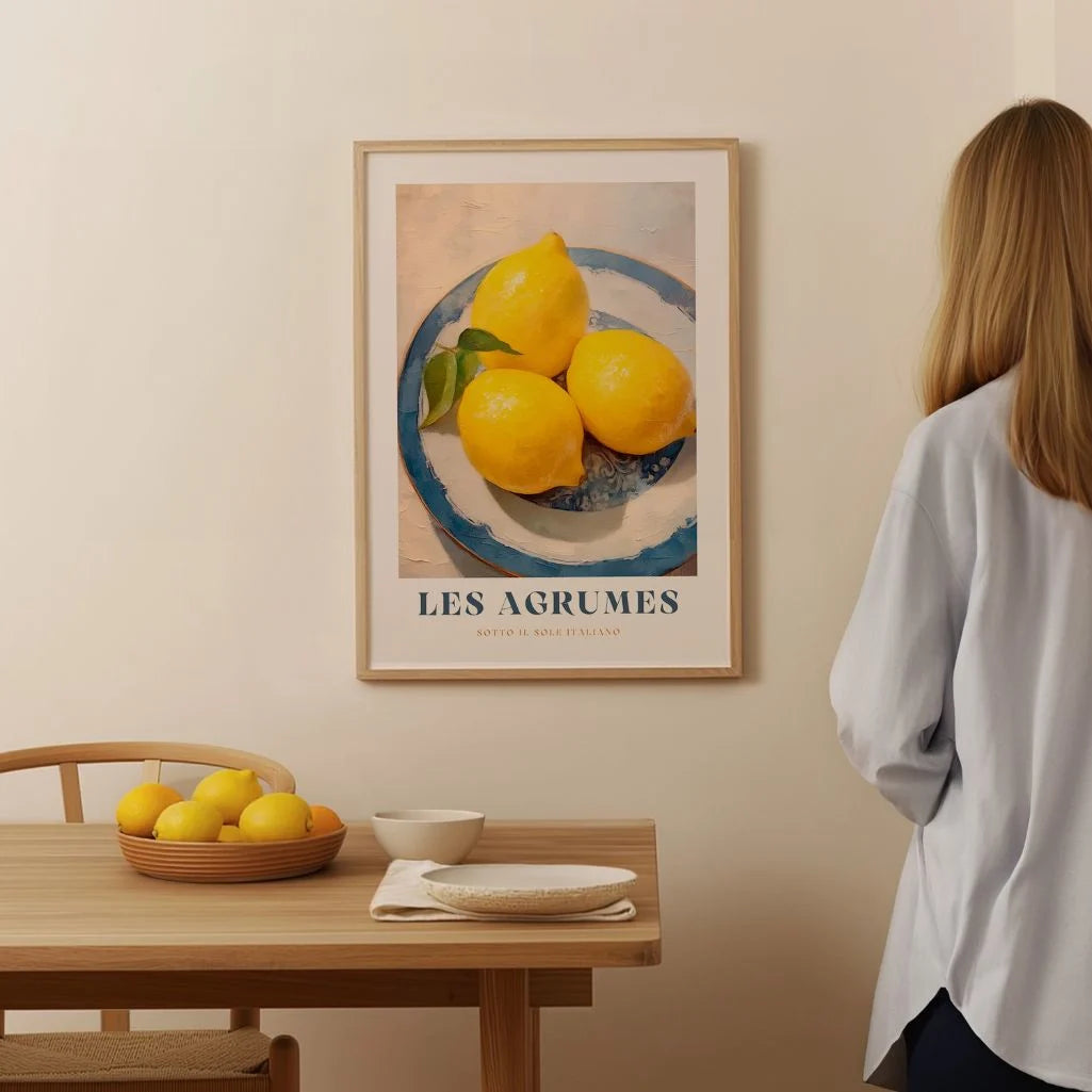 Poster Piatto di Limoni Les Agrumes