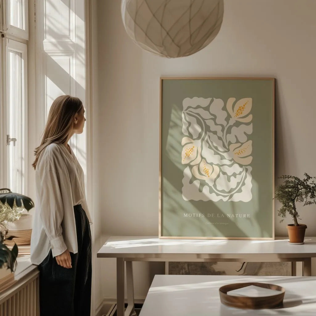 Retro Calla Lilies Poster