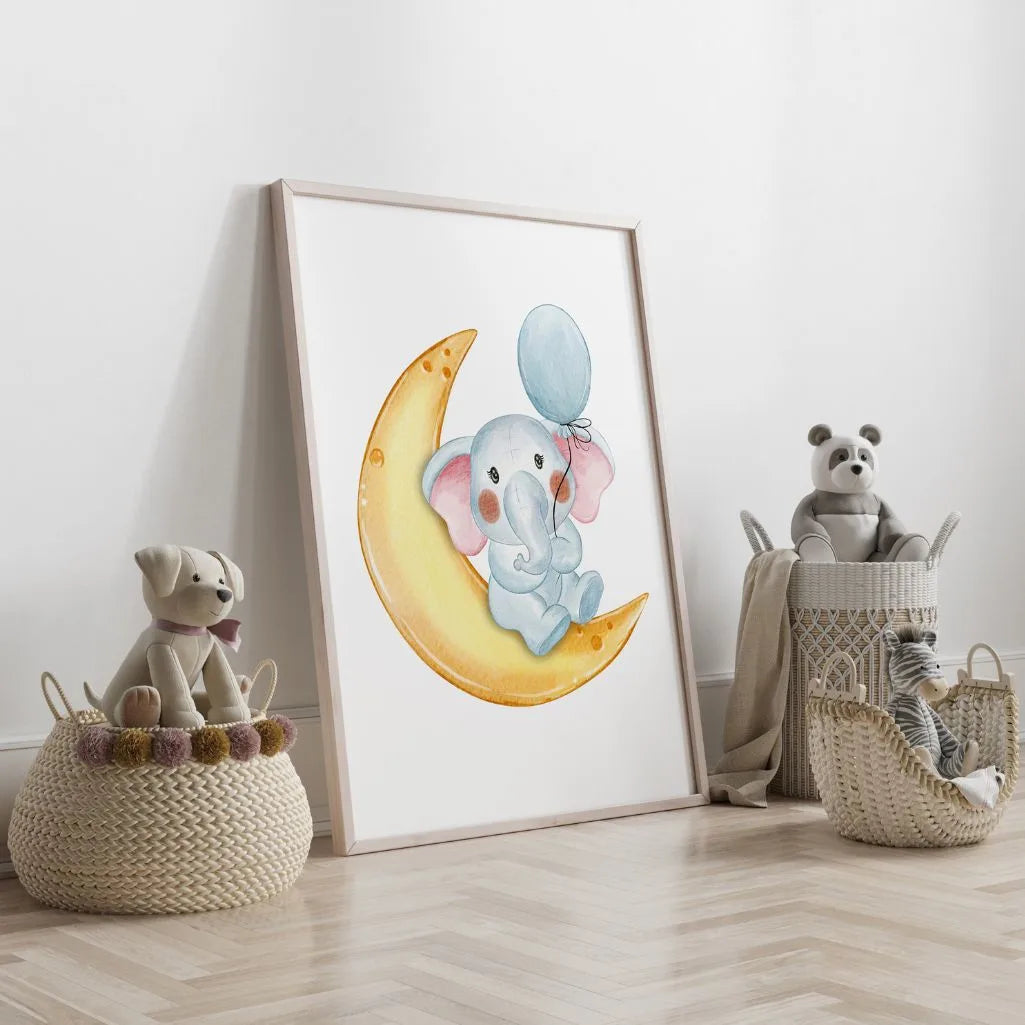 Elephant on the Moon Poster