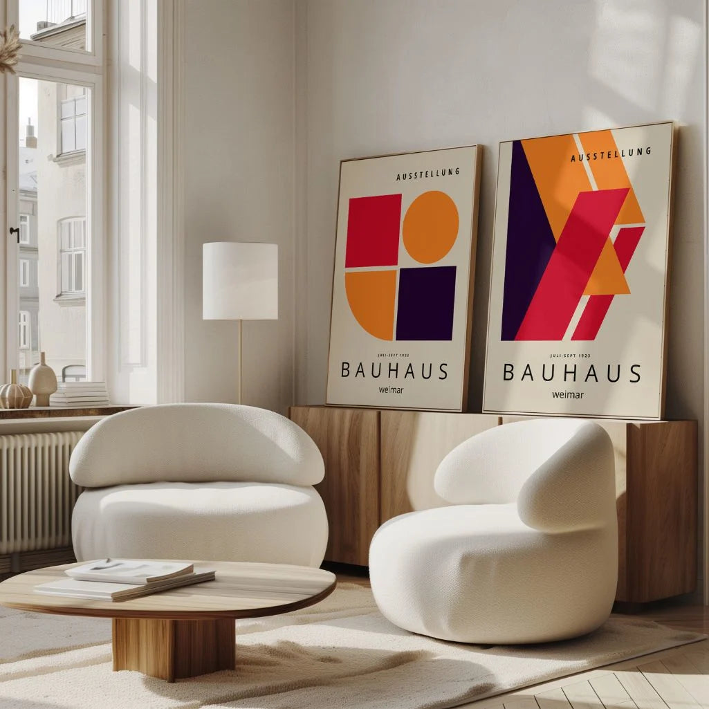 Set di 2 Poster Bauhaus