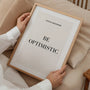 beige typography posters arranged in neutral gallery wall set
