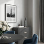 black white new york poster living room decor