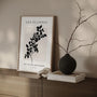 botanical branch silhouette poster bedroom calm neutral decor