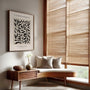 botanical leaves poster living room neutral modern wall decor