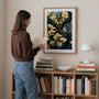 golden leaves poster living room elegant decor