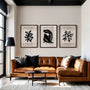 henri matisse black silhouette posters living room decor