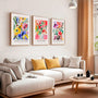 henri matisse poster set of 3 watercolor flowers gallery wall