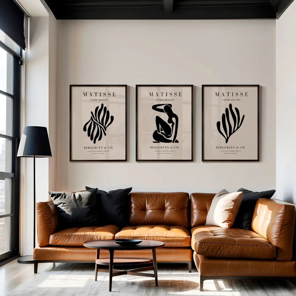 henri matisse graphic silhouette gallery wall set