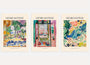 Henri Matisse The Open Window poster set of 3 with Collioure landscapes in vibrant Fauvism style