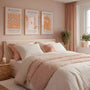 henri matisse cut out poster set orange pink living room decor