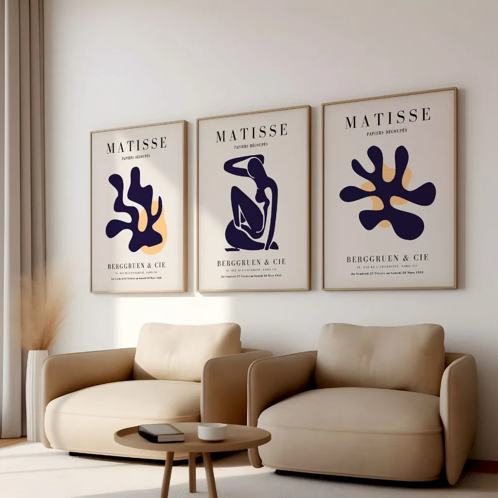 henri matisse purple posters living room decor