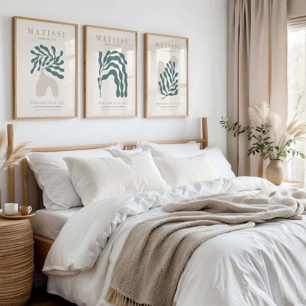 henri matisse sage green posters living room decor