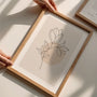 line art gallery wall branch poster