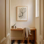 magnolia silhouette poster bedroom soft beige scandinavian decor