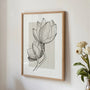 magnolia floral poster gallery wall modern botanical decor