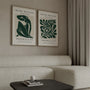 matisse deep green poster set of 2 gallery wall art