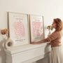 matisse pink floral poster set bedroom wall decor