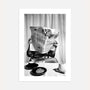 morning newspaper black white poster wall art