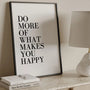 black white quote poster bedroom decor