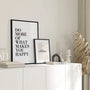 motivational quote poster gallery wall minimalist