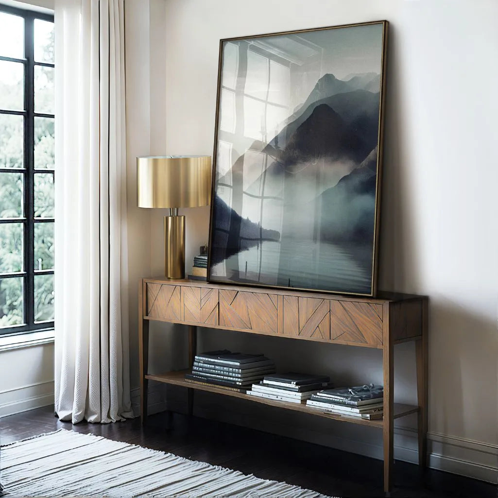 mountain lake poster living room calm decor