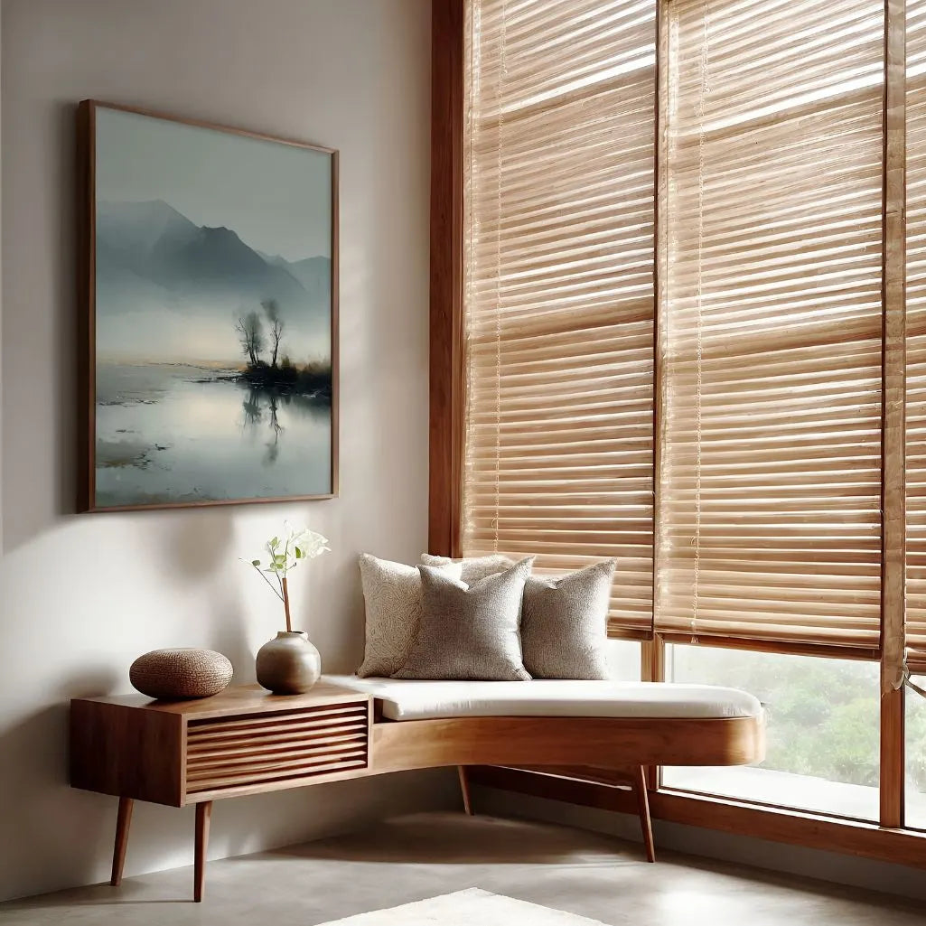 mountain lake wall art living room decor