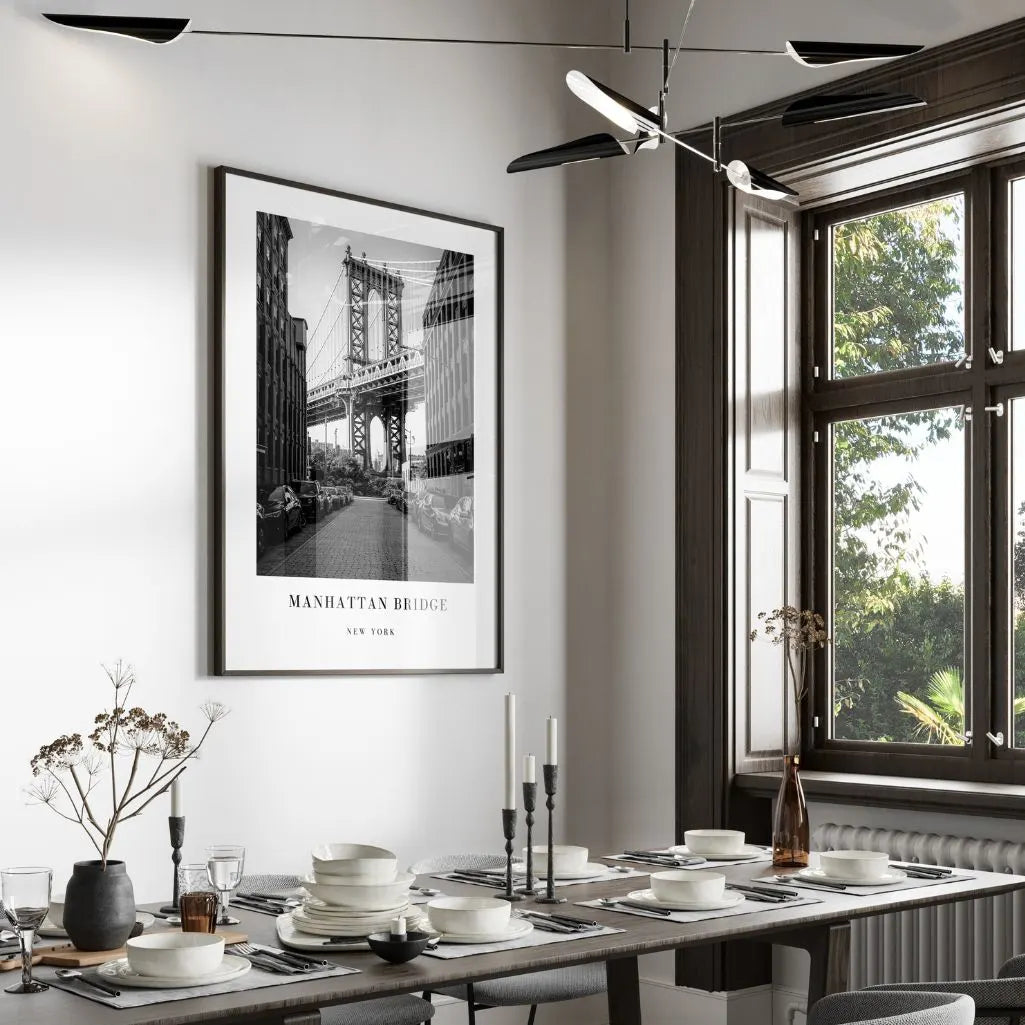 new york bridge poster gallery wall