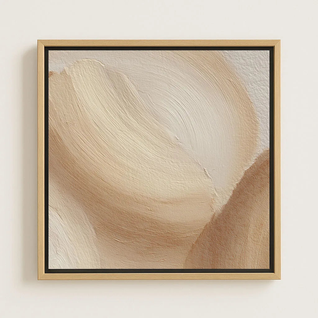 Tela incorniciata – Onde beige