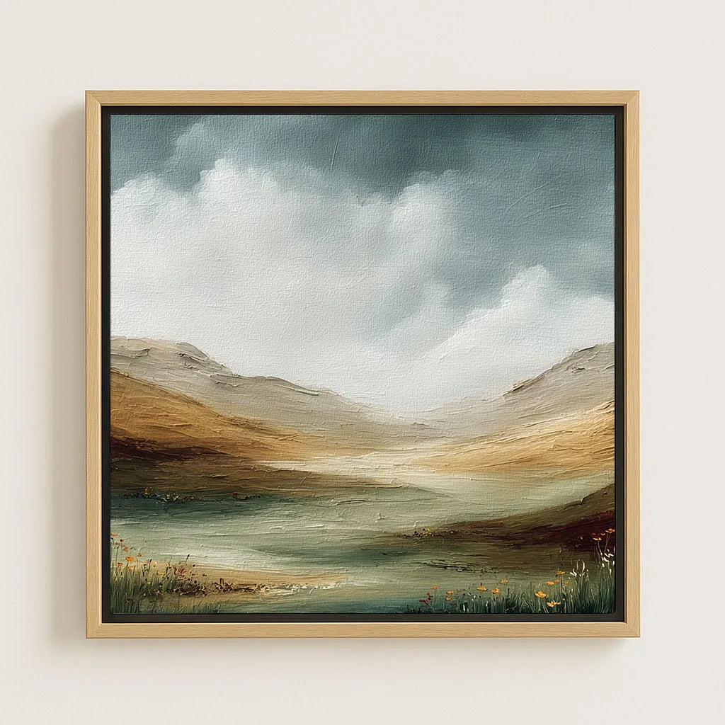 Tela incorniciata – Valle verde