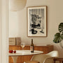 newspaper coffee monochrome detail poster
