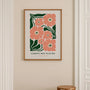 pastel floral wall art kitchen decor