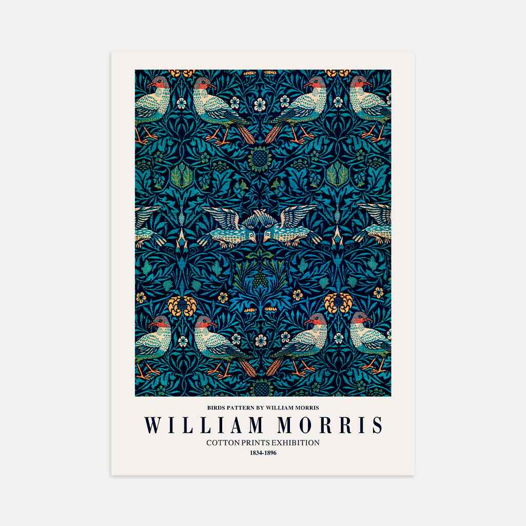 William Morris Birds Pattern Poster