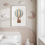 woodland animal balloon poster kids gallery wall